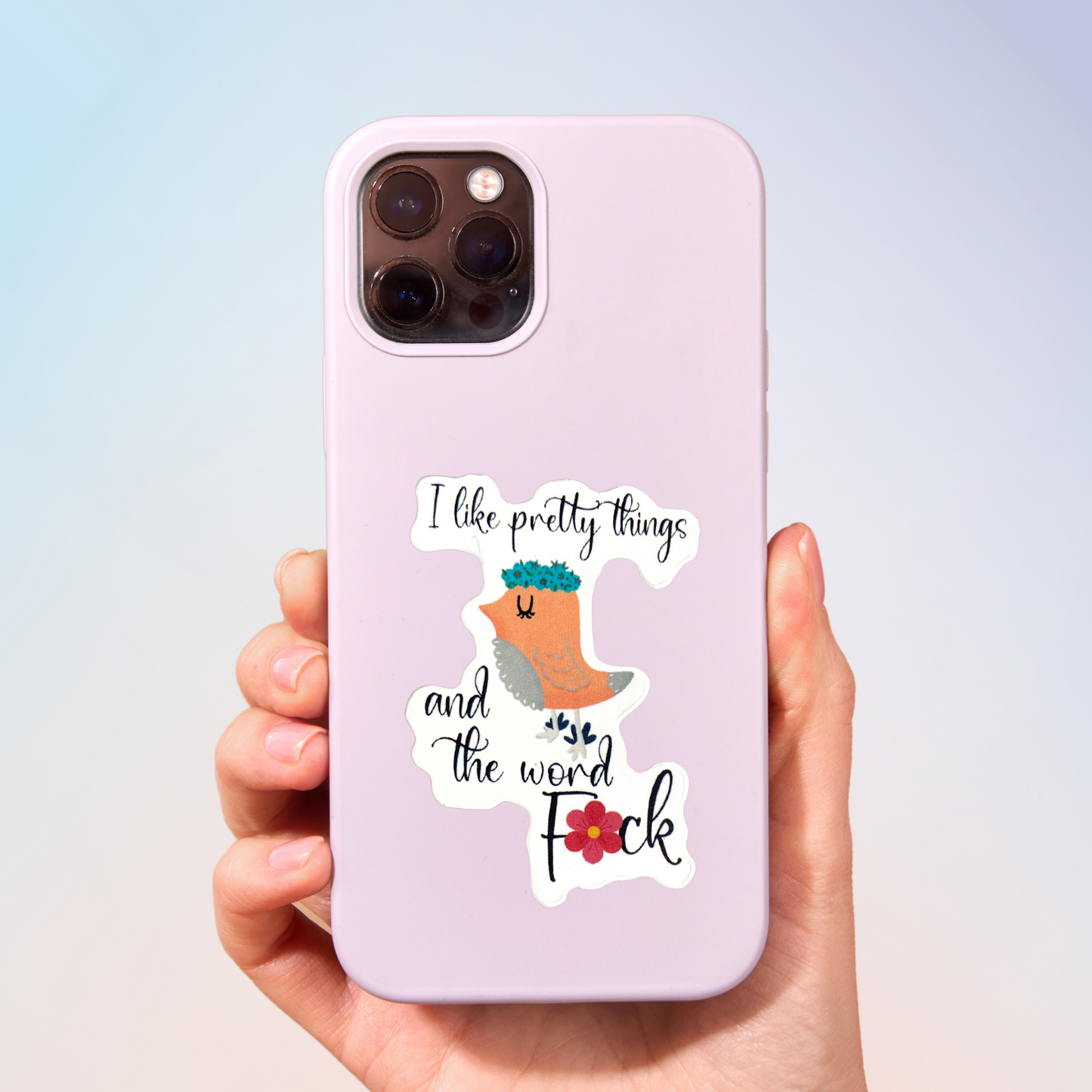 I Like Pretty Things And The Word F*ck Sticker