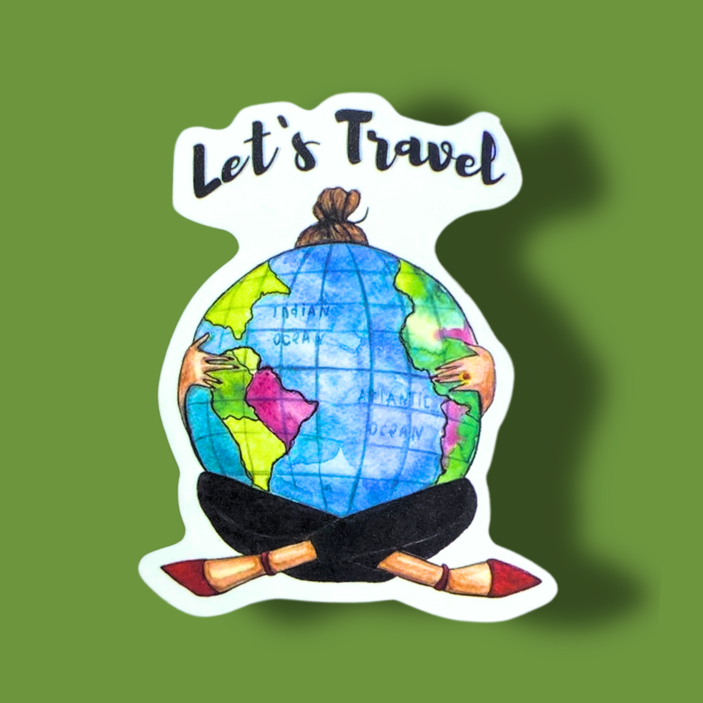 Let's Travel Sticker