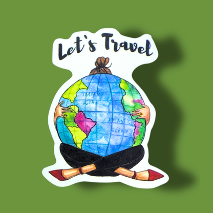 Let's Travel Sticker