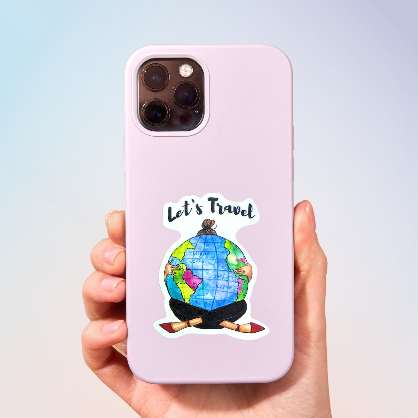 Let's Travel Sticker