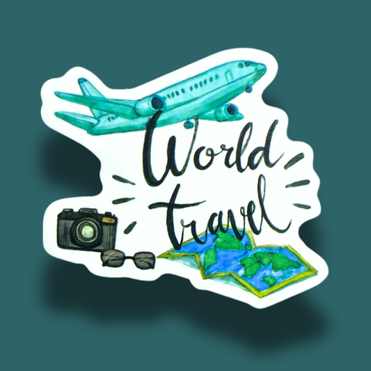 World Travel Sticker