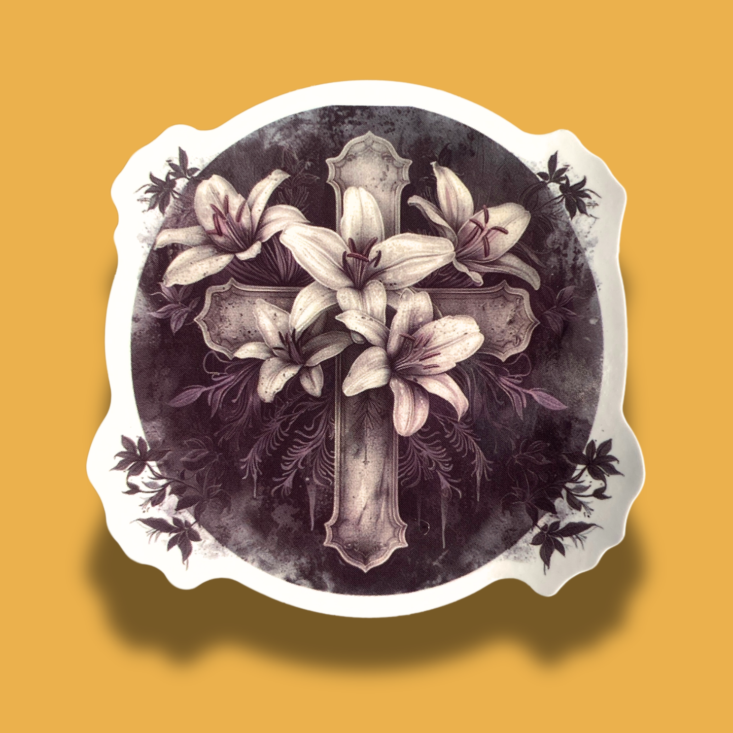 Lily Cross Sticker