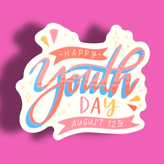 Happy Youth Day Sticker