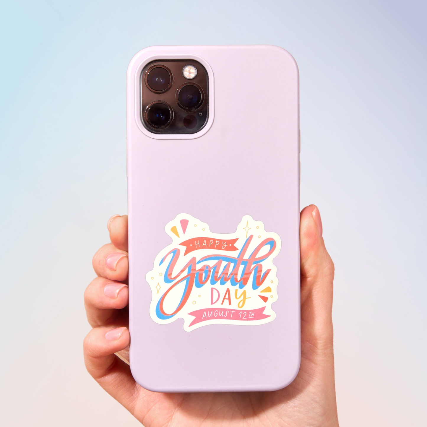 Happy Youth Day Sticker