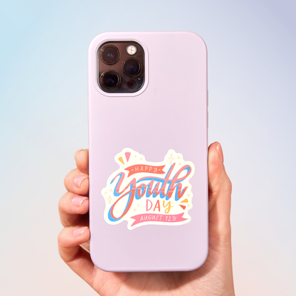 Happy Youth Day Sticker