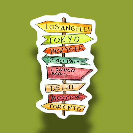 Globe Trotter Sticker