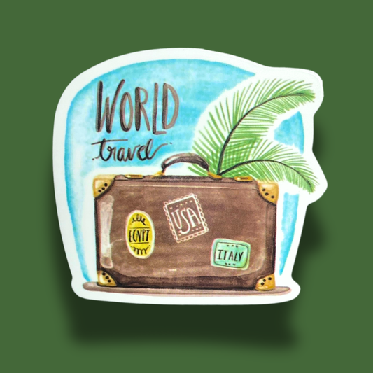World Travel Sticker