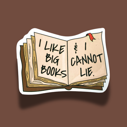 Big Books, Can't Lie Sticker