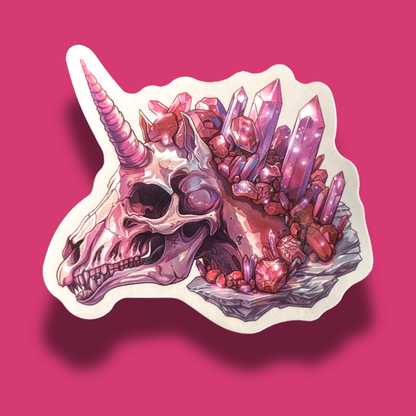 Horn & Crystals Sticker