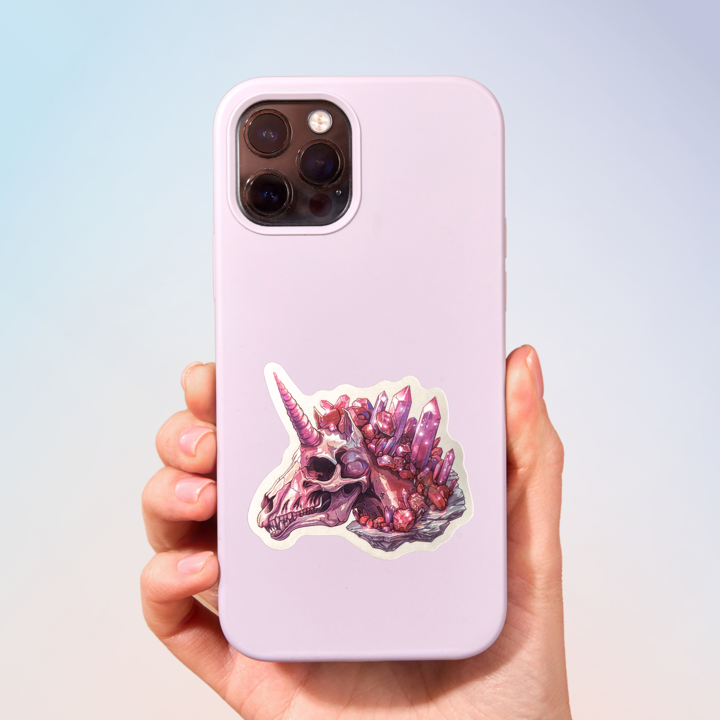 Horn & Crystals Sticker
