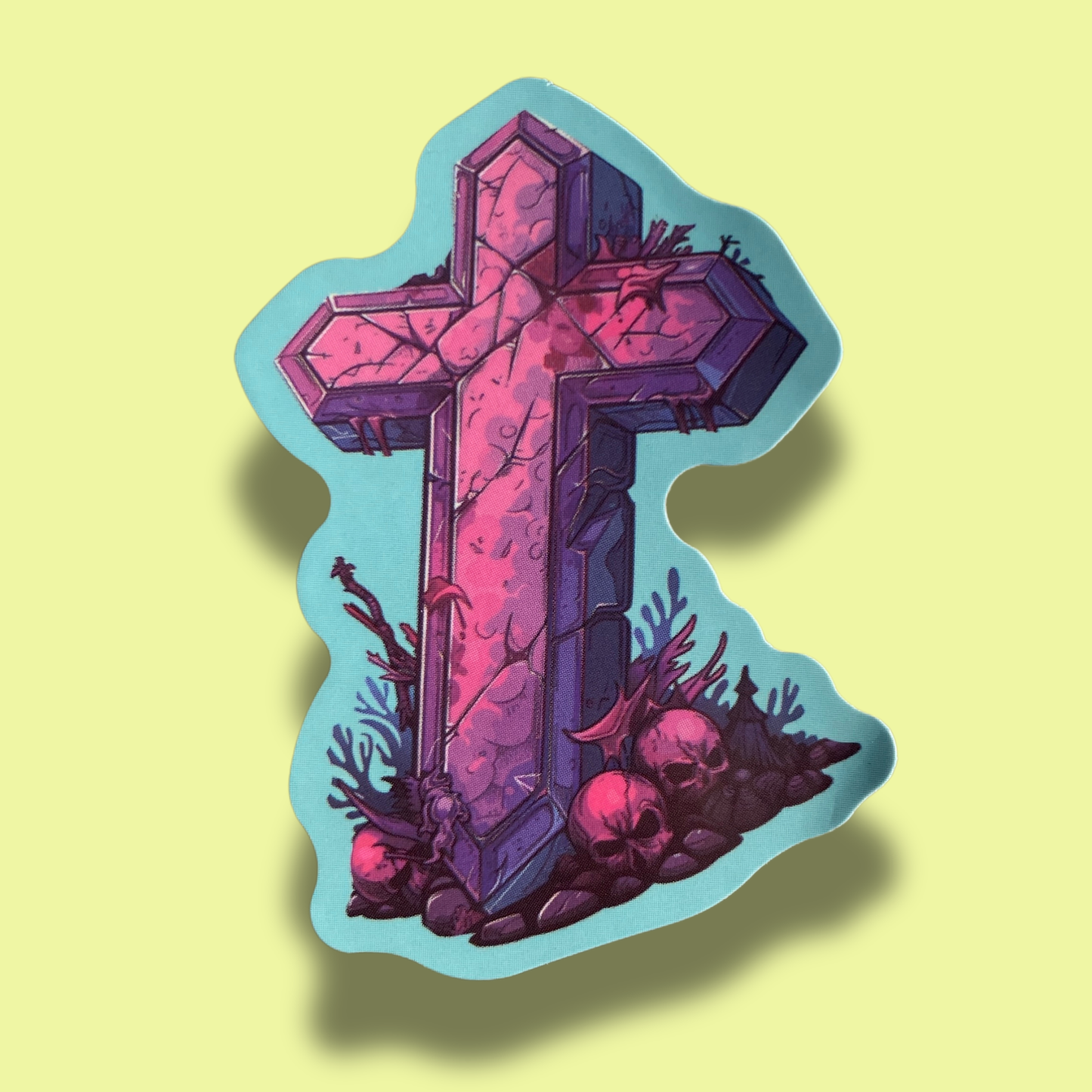 Crystal Cross Sticker