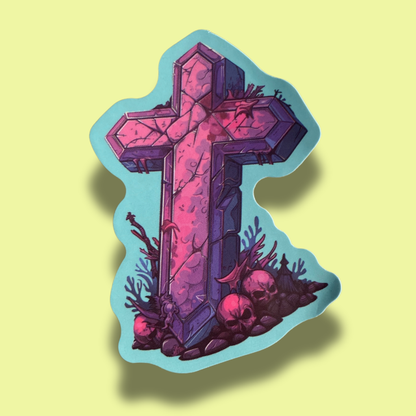 Crystal Cross Sticker