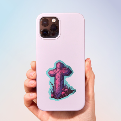 Crystal Cross Sticker