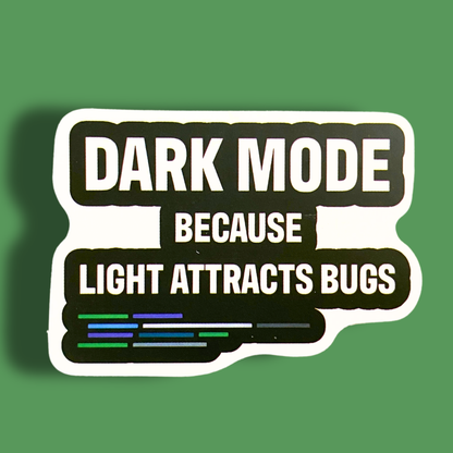 Dark Mode Sticker