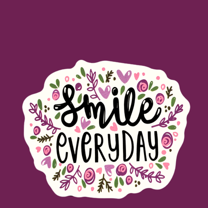 Smile Everyday Sticker