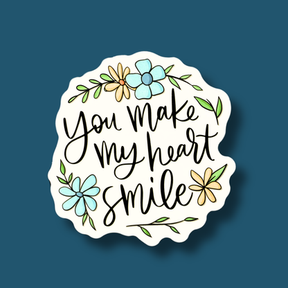 You Make My Heart Smile Sticker