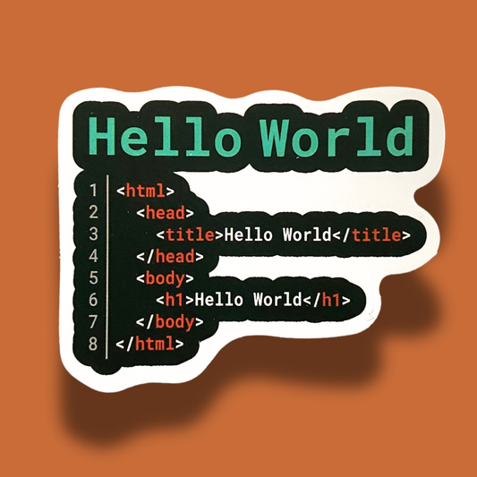Hello World Sticker