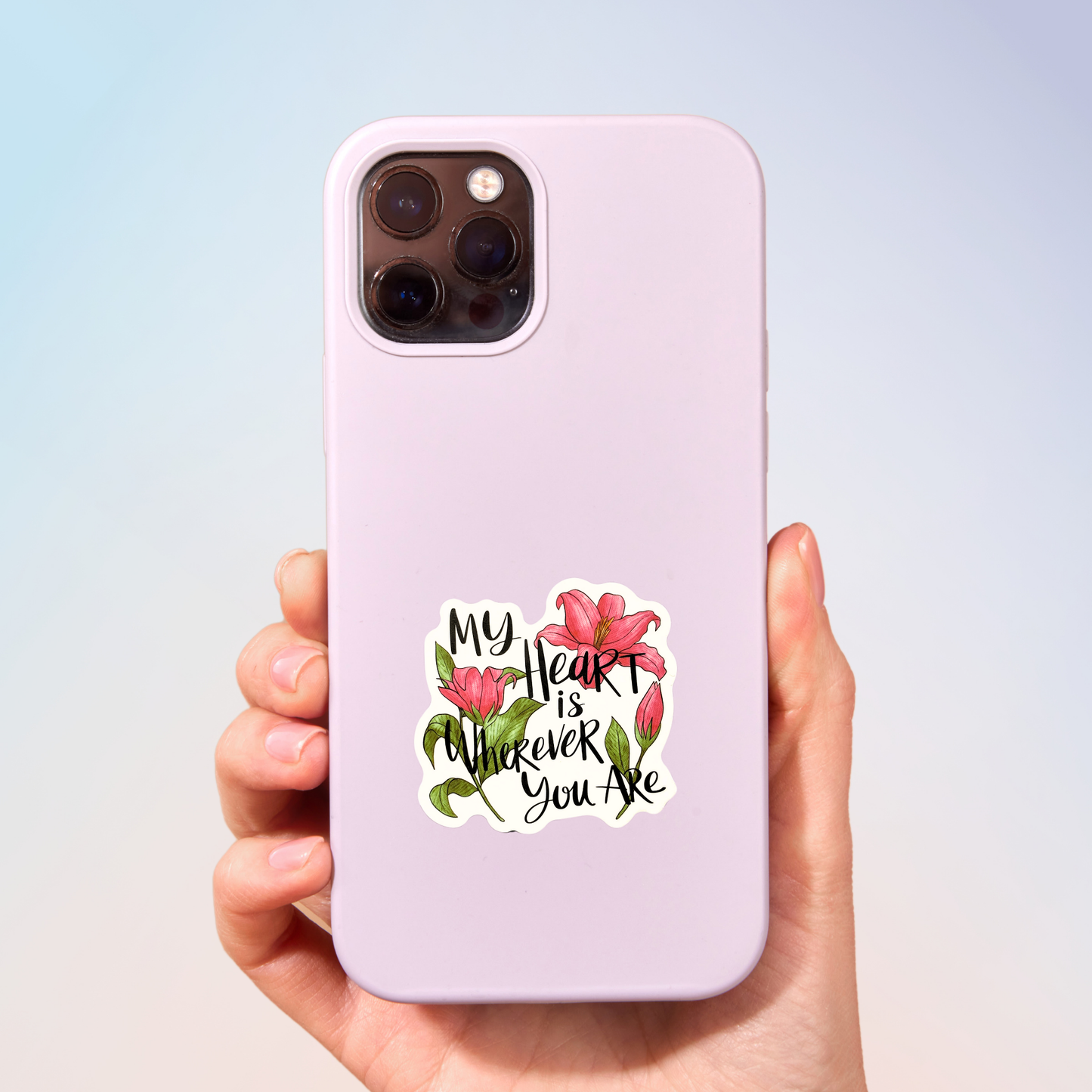 My Heart Is Wherever You Are Sticker