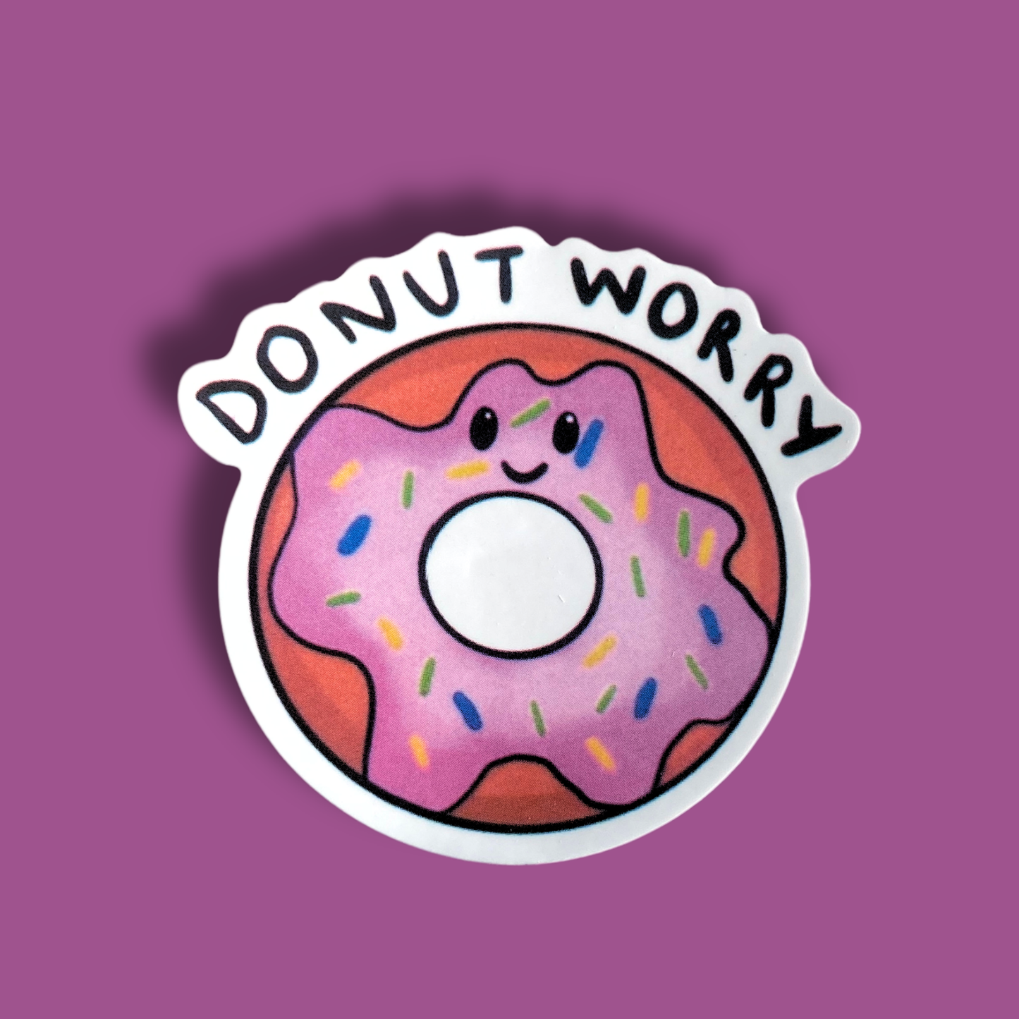 Donut Worry Sticker