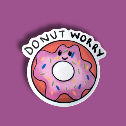 Donut Worry Sticker