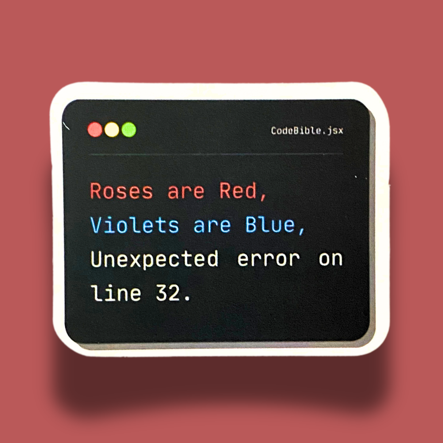 Unexpected Error Sticker