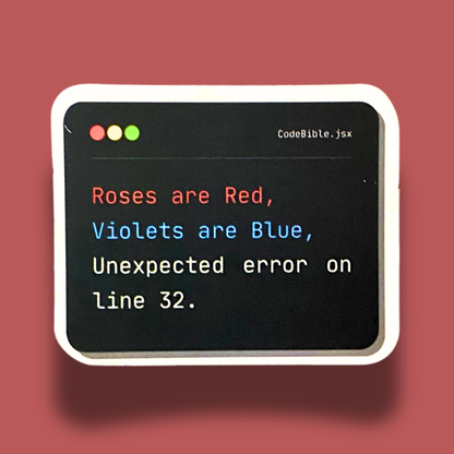 Unexpected Error Sticker
