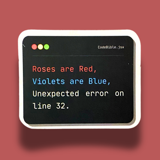 Unexpected Error Sticker