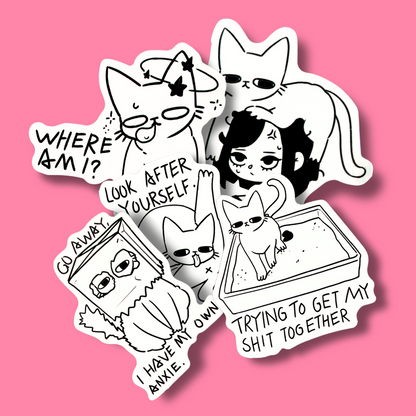 Purrfect Sticks - 5 Sticker Pack