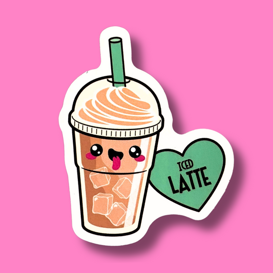 Iced Latte Sticker