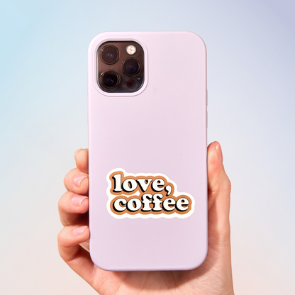 Love, Coffee.. Sticker