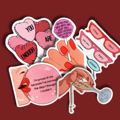Mend & Bloom- 5 Sticker Packs